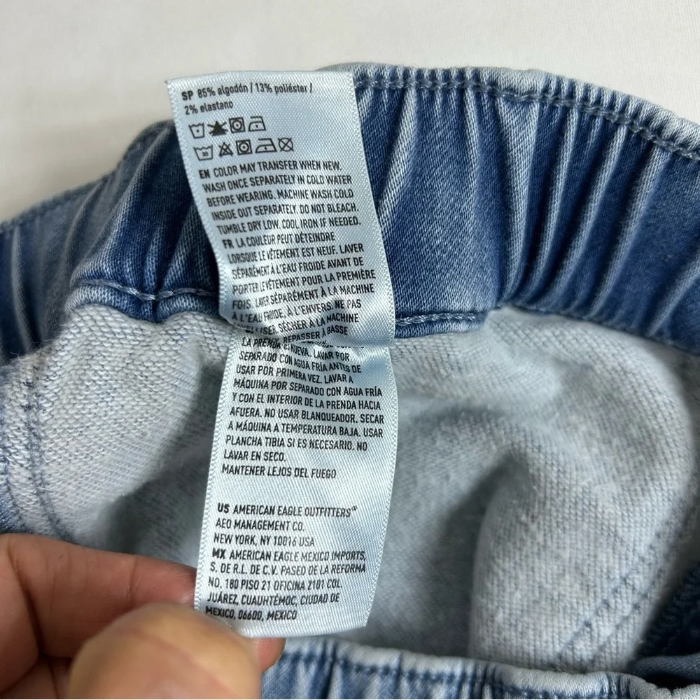 American Eagle Cozy Next‎ Level Stretch Cotton Blend Medium Wash 10 Long